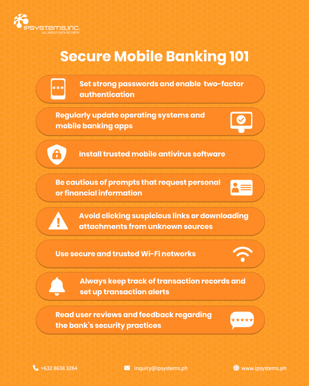Secure Mobile Banking 101 - IPSystems Infographics SocMed